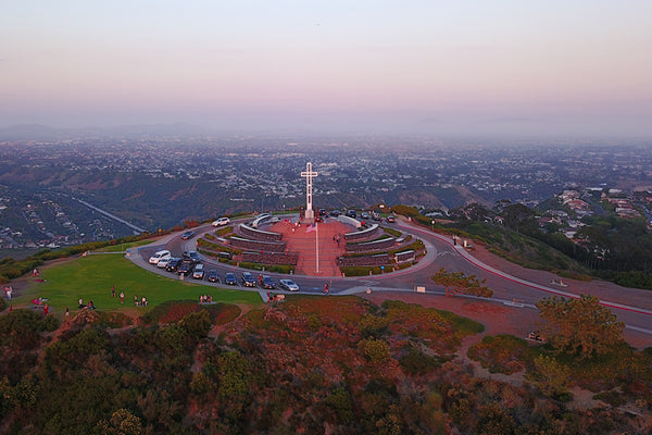 Drone shot of Mt. Soledad