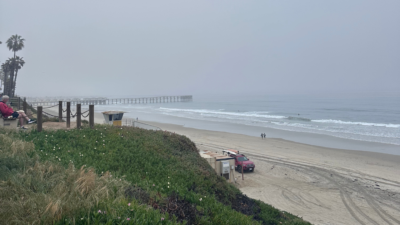 A gloomy day of the beach