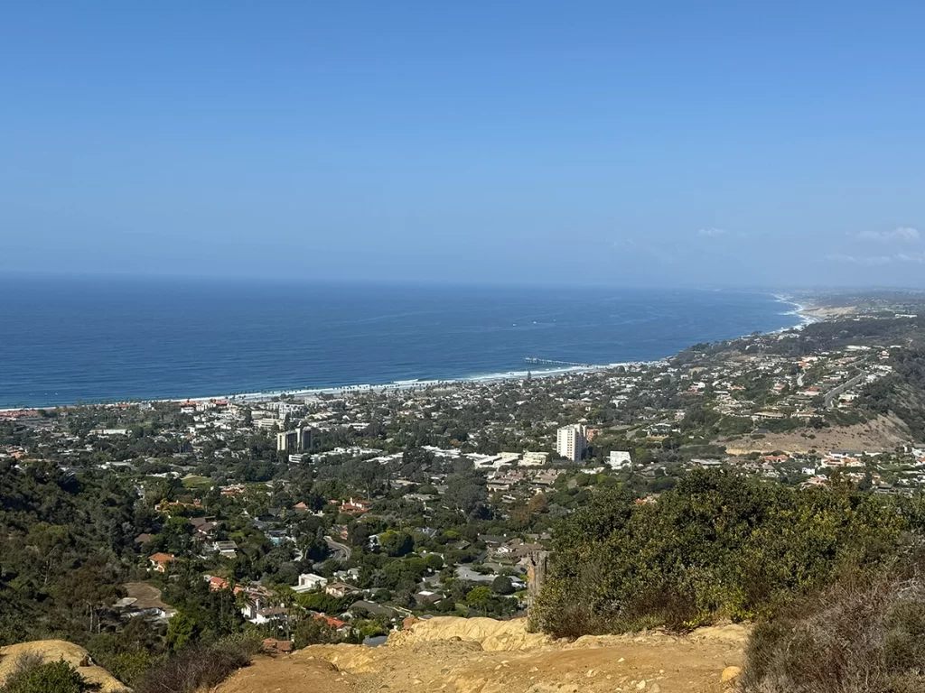 Panoramic view from top of Mt Soledad San Diego